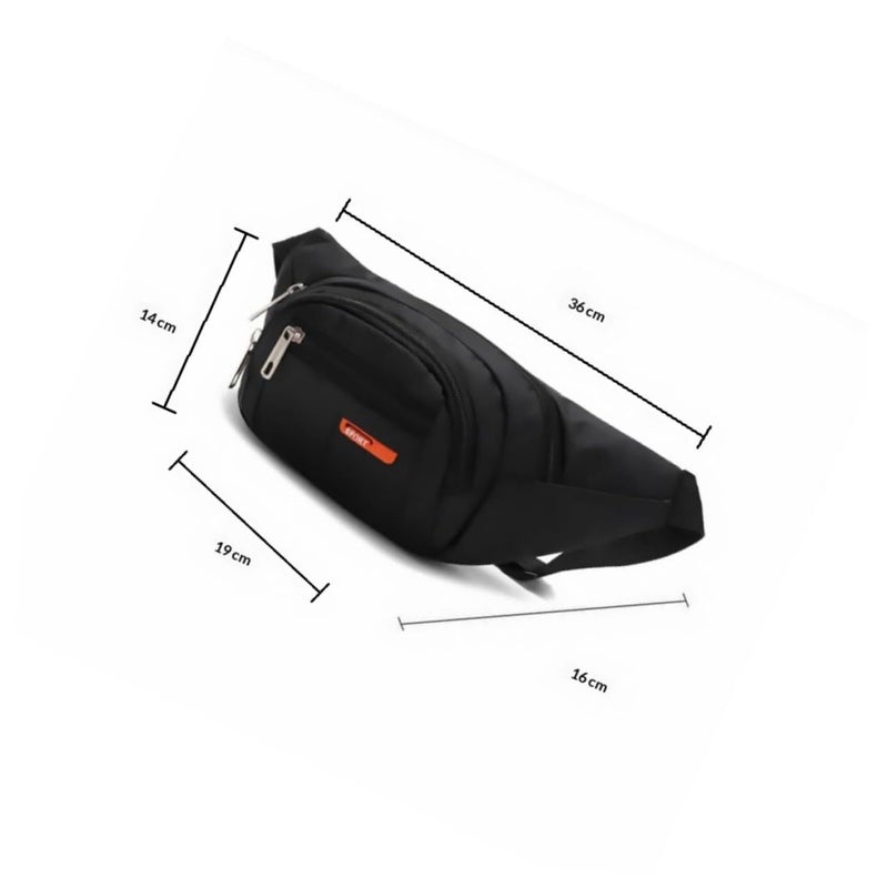 Waterproof Nylon Waist Pack Adjustable Strap For Men Outdoor Hiking Travel Running - Image 3