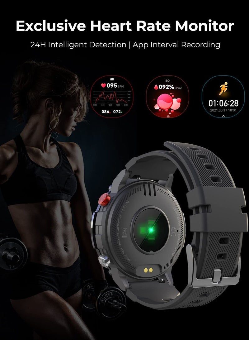 Y&D Smart Watch for Men, Fitness Smartwatch with Bluetooth Call, IP68 Waterproof, Heart Rate Monitor, Sleep Tracker, and 20+ Sports Modes Android iOS - Image 5