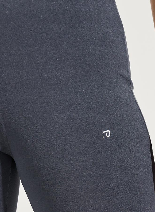 Logo Broad Waistband Basic Leggings