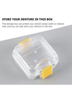 EXCEART EXCEART 5Pcs Membrane Tooth Boxes Transparent Membrane Film Tooth Box with Latch Denture Storage Boxes  - Image 2