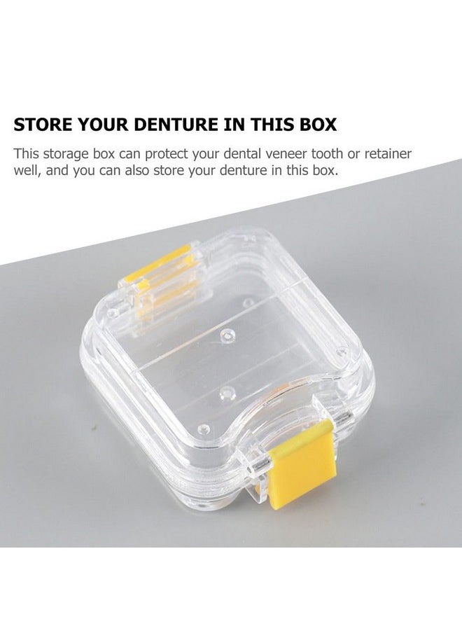 EXCEART - EXCEART 5Pcs Membrane Tooth Boxes Transparent Membrane Film Tooth Box with Latch Denture Storage Boxes - Image 1