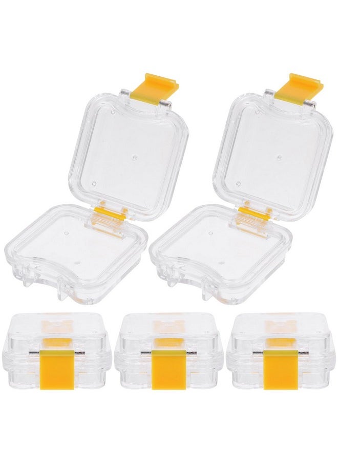 EXCEART - EXCEART 5Pcs Membrane Tooth Boxes Transparent Membrane Film Tooth Box with Latch Denture Storage Boxes - Image 1