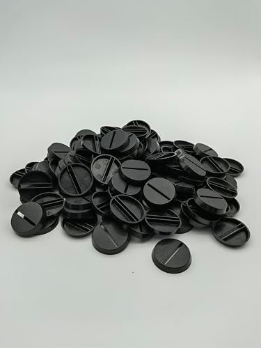 War Base West Lot of 100 25mm Round Slot Bases for Warhammer 40k AoS Games Workshop Wargame Bitz - Image 5