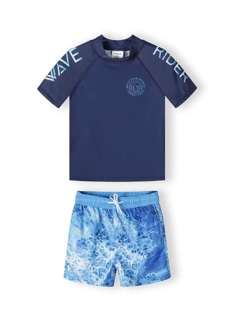 MINOTI Kids Boys  Boys  Short Sleeve Rash Top And Board Short Set