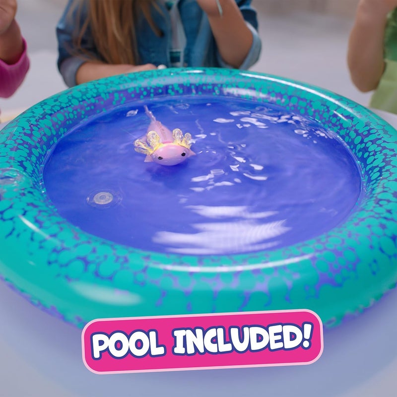 Fingerlings Interactive Baby Axolotl with Inflatable Pool, Alix, Swims and Lights Up in Water, Rainbow Lights Tell Your Mood (Ages 5+) - Image 5