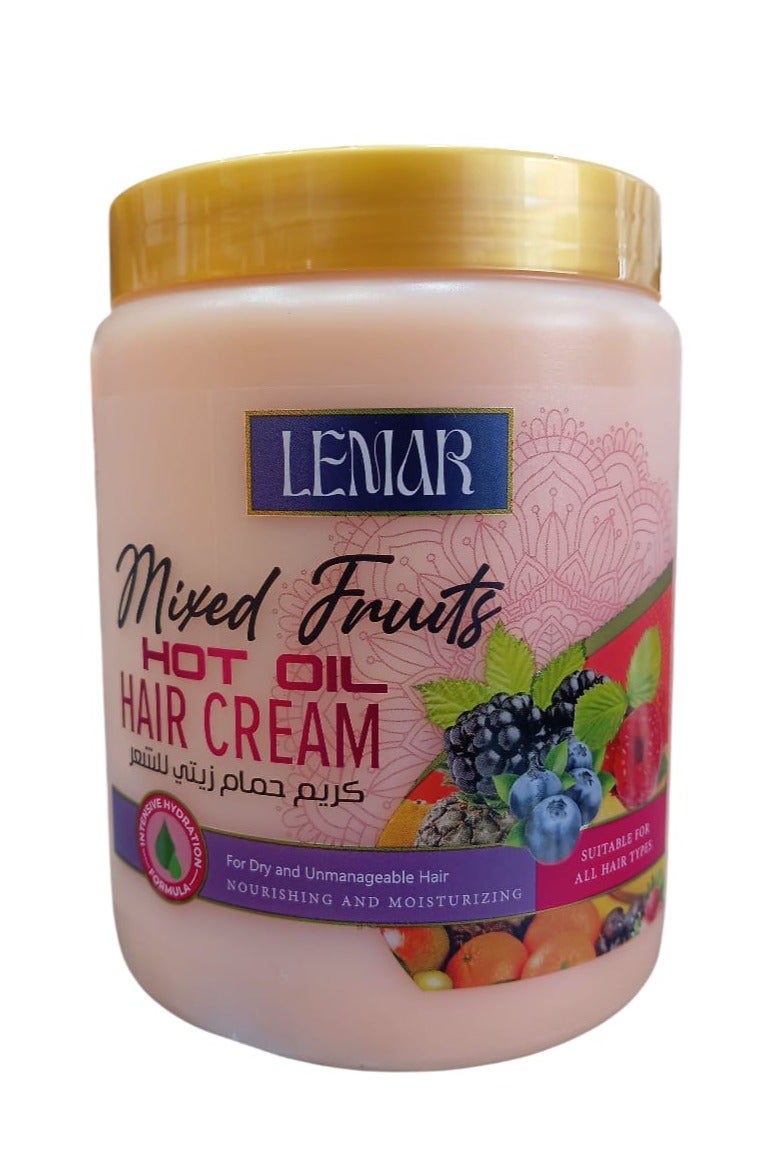Hot oil Cream With Mixed Fruits  Nourishing and Moisturizing Hair  1000 ml