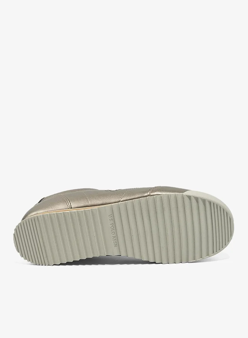 U.S. Polo Assn. 6M CAMP PU GLB 6FX WOMEN OD_PLATIN U.S. Polo Assn. Camp Women's Comfortable Stylish Casual Everyday Shoes - Platin for Women | Best Price UAE