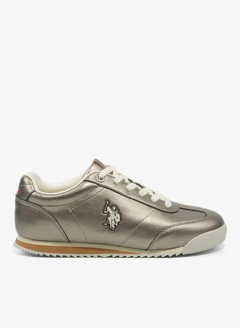 U.S. Polo Assn. 6M CAMP PU GLB 6FX WOMEN OD_PLATIN U.S. Polo Assn. Camp Women's Comfortable Stylish Casual Everyday Shoes - Platin for Women | Best Price UAE