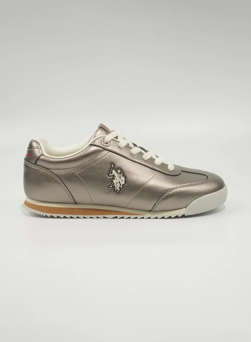 U.S. Polo Assn. 6M CAMP PU GLB 6FX WOMEN OD_PLATIN Camp Pu Women's Casual Shoes - Platin for Women | Best Price UAE