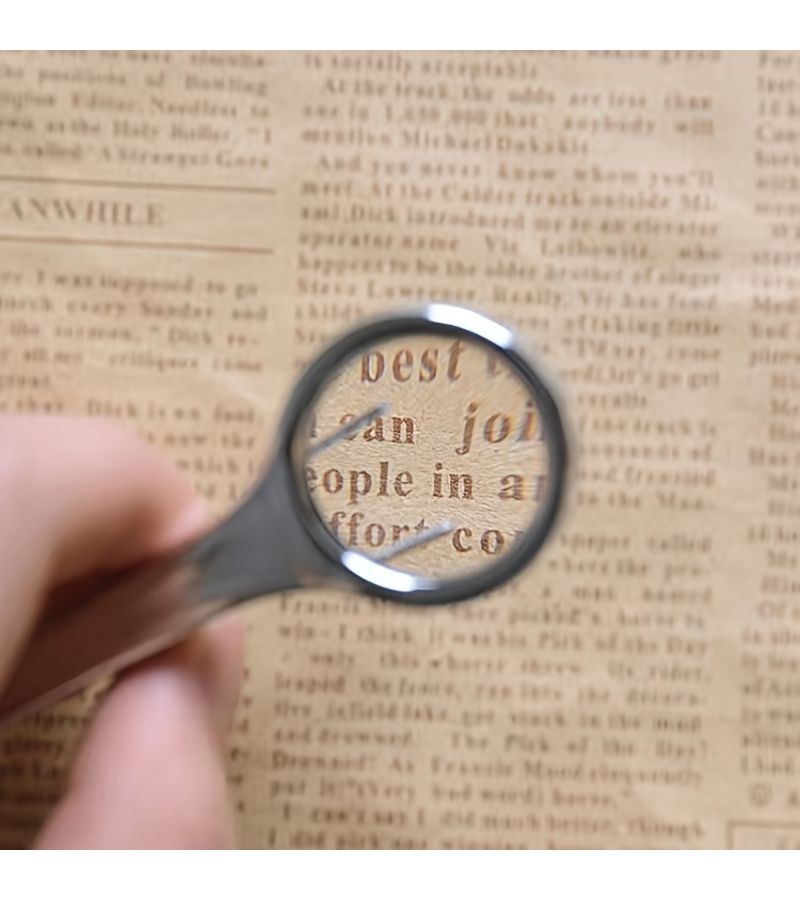 Silvery Stainless Steel Magnifying Glass Tweezers Portable Multifunctional Testing Tool - Image 2
