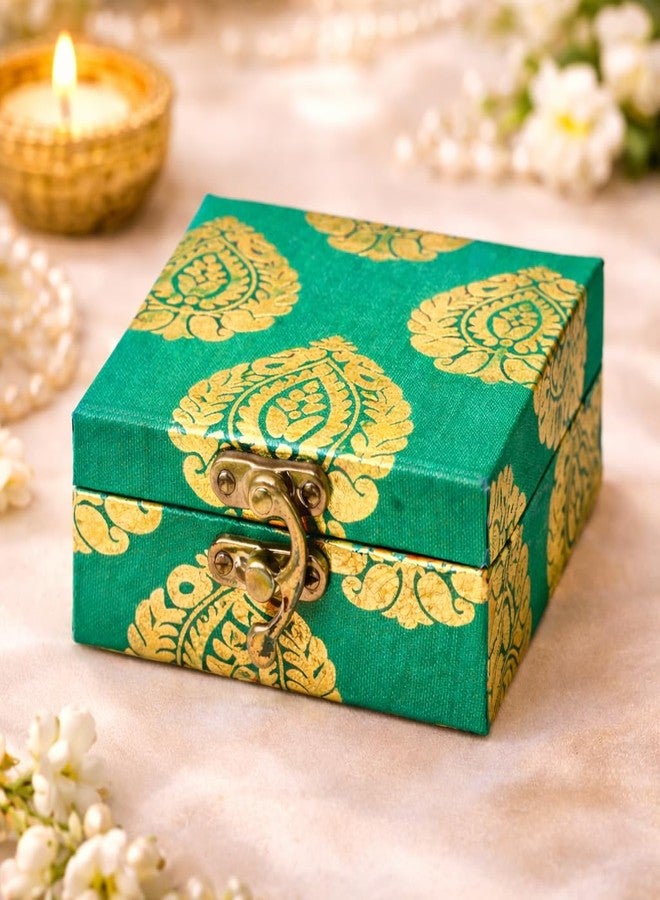 JAIPUR ACE مجموعة صناديق نقود مزخرفة من جايبور إيس مع قفل معدني - صندوق نقود متنوع، منظم تخزين مجوهرات متعدد الأغراض للهدايا وحفلات الزفاف والمهرجانات وهدايا العودة (مجموعة متعددة من قطعتين) - Image 3