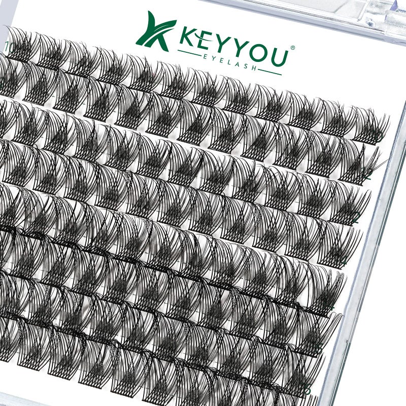Lash Clusters96 Pcs Cluster Lashes D Curl 1018MIX DIY Lash Extensions Eyelash ClustersKEYYOU Volume Wispy Individual Lashes SoftComfortable Easy DIY at HomeY13D1018MIX