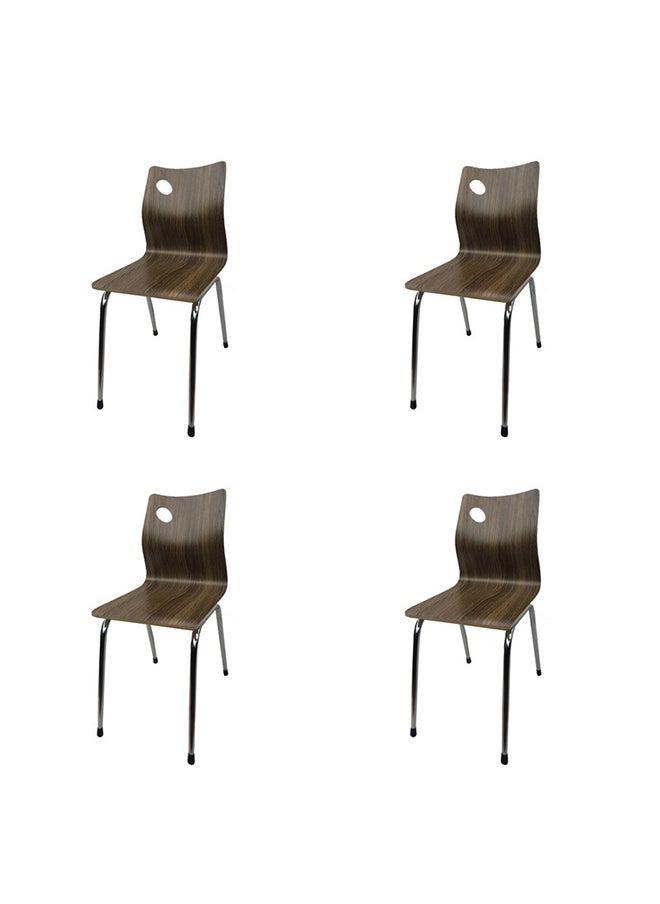 JILPHAR FURNITURE Jilphar Furniture Stackable Lightweight Restaurant Chair -1238A set of 4pcs 