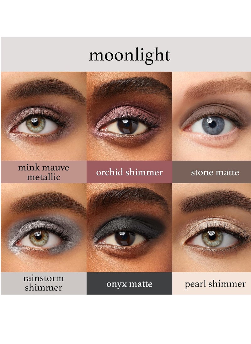 Julep - Julep Eyeshadow 101 Palette-Style Crème-to-Powder Waterproof Eyeshadow Sticks – Moonlight – Long-Lasting, Crease-Proof, 6 Piece Eyeshadow Set with Built-in Smudger - Image 1