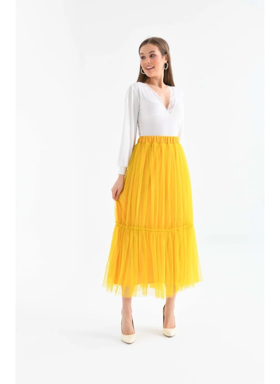 Garmi Ftz Women Women's Tulle Skirt Acid