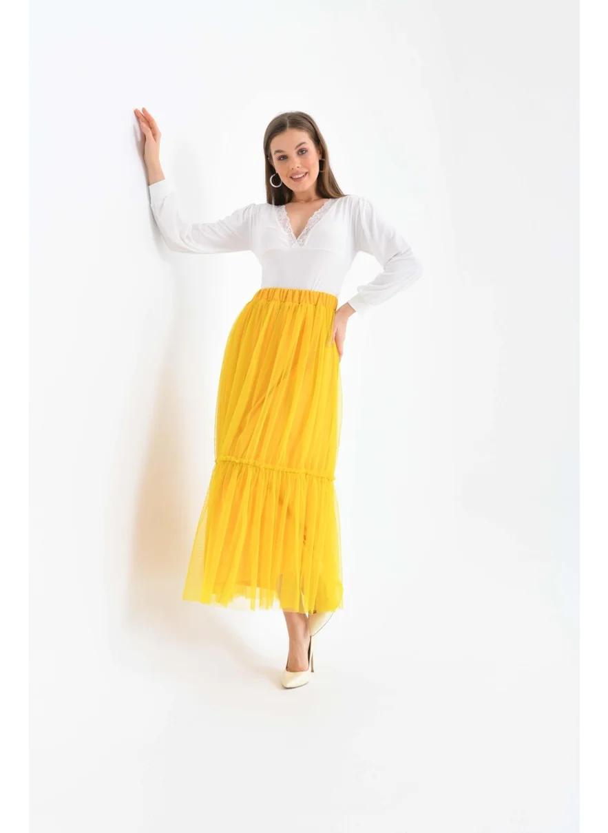 Garmi Ftz Women Women's Tulle Skirt Acid