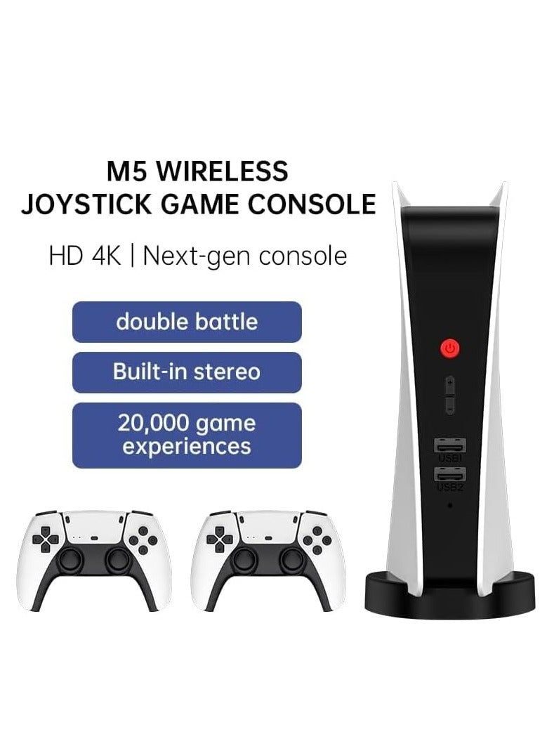 M5 Game Console 2.4gb Wireless Controller Game Station, 4K HD Output Retro Classic Video Game Console upto 15000 Games. - Image 2