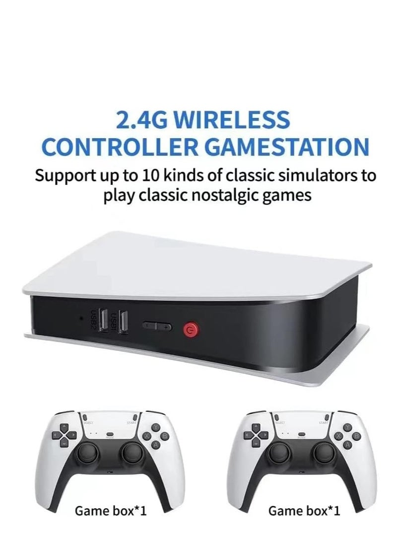 M5 Game Console 2.4gb Wireless Controller Game Station, 4K HD Output Retro Classic Video Game Console upto 15000 Games. - Image 3