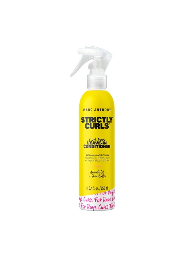 Marc Anthony Leave-In Conditioner, Strictly Curls - Shea Butter, Vitamin E & Avocado Oil Softens & Defines Coarse Curls - Sulfate-Free Anti-Frizz Styling Product For Curly, & Wavy Hair - Image 1
