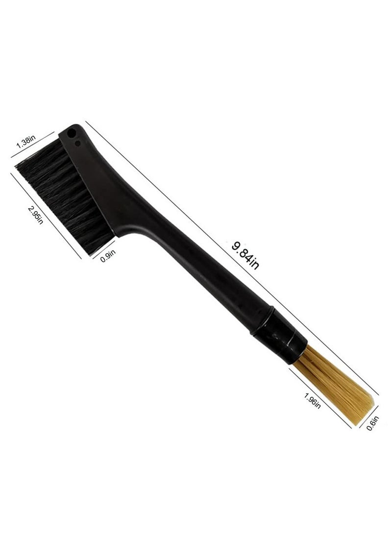 KASTWAVE - Coffee Machine Cleaning Brush, Dusting Bar Espresso Brush, Grinder Coffee Machine Cleaning Brush, Two Head Brush Accessories fr Bean Grain Coffee Tool Tabletop Simple Barista Home Kitchen Dual Purpose - Image 1