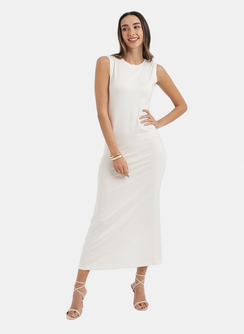 Carina Crew Neck Midi Dress - Image 1