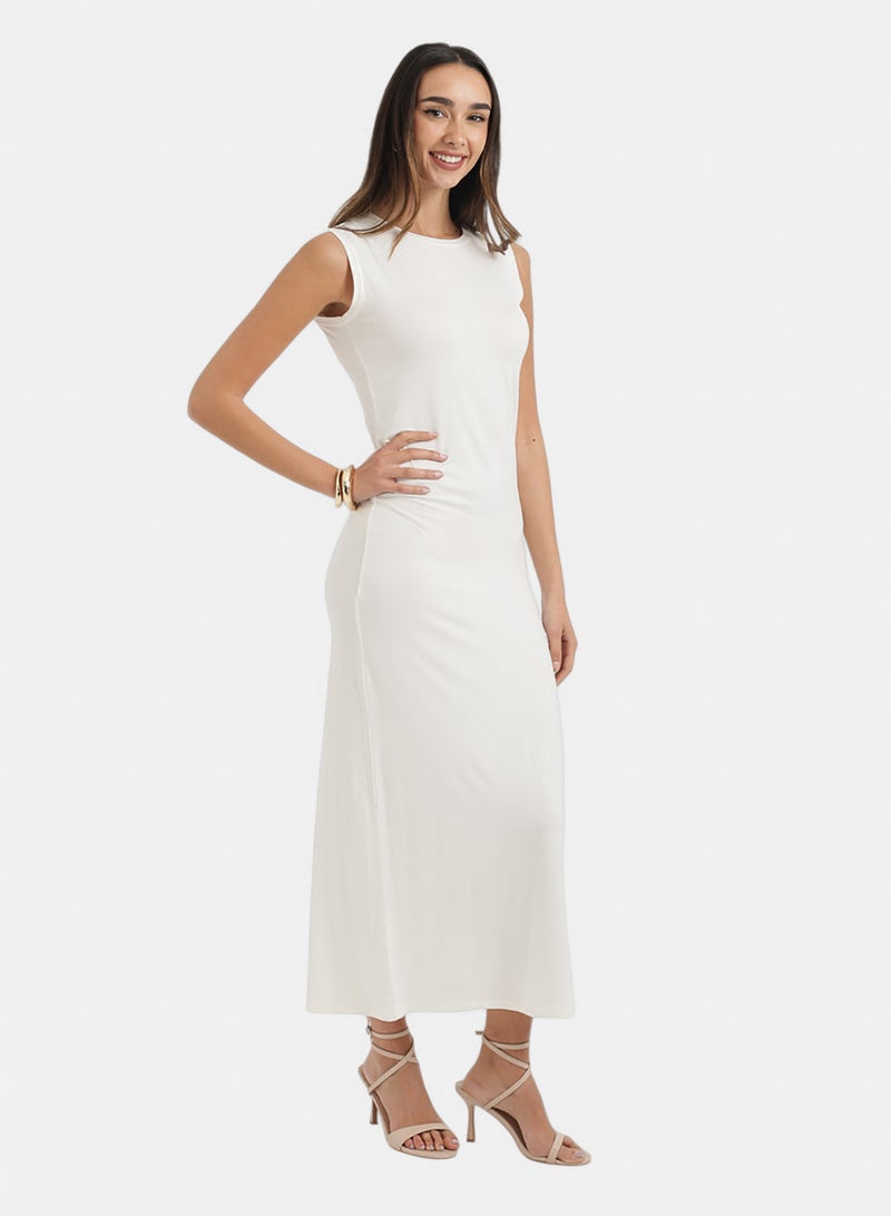 Carina Crew Neck Midi Dress - Image 2