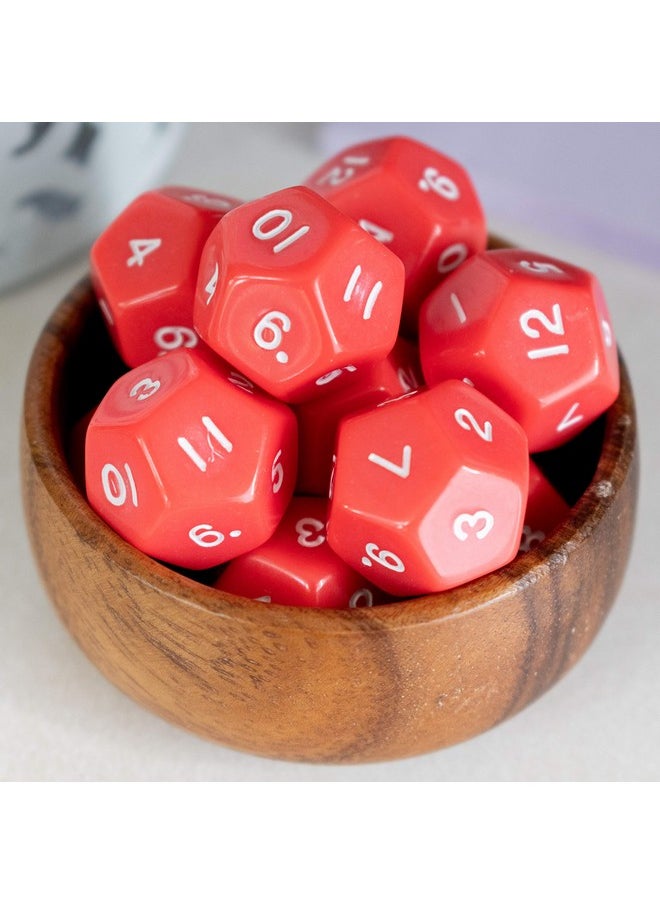 Learning Advantage LEARNING ADVANTAGE Polyhedra Dice - 12 Sides - Set of 12 - Hands-on Math Manipulative - Teach Numeracy - Math Games for Kids  - Image 4