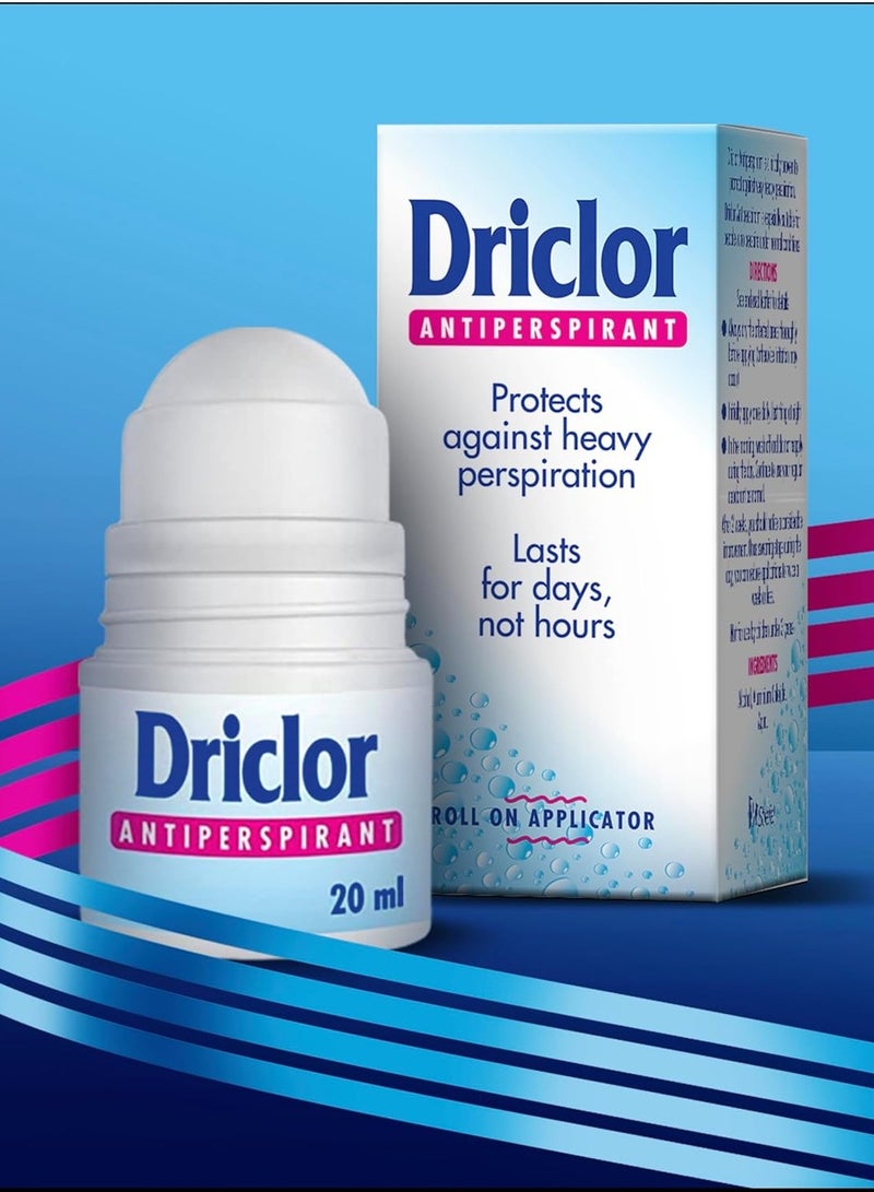 Driclor Driclor Antiperspirant Roll On Applicator 20ml 2 packs  - Image 2