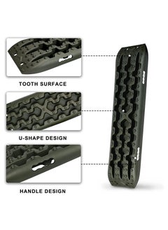 Royal Polar ROYALPOLAR 10TON Recovery Traction Tracks for Off Road Mud, Sand, Snow Tire Ladder Traction Track Vehicle Extraction Traction Mats Black  - Image 4