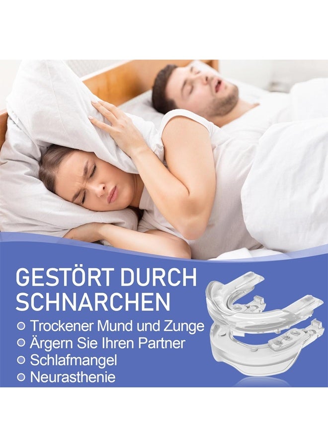 DUNISO Anti Snore Devices Snore Stopper Mouthpiece, Anti Snoring Night Mouth Guard, Sleep Aid for Grinding Teeth, Comfortable to Wear，Easy to Clean，for Prevent Teeth Grinding Disorder and Clenching at Night - Image 5