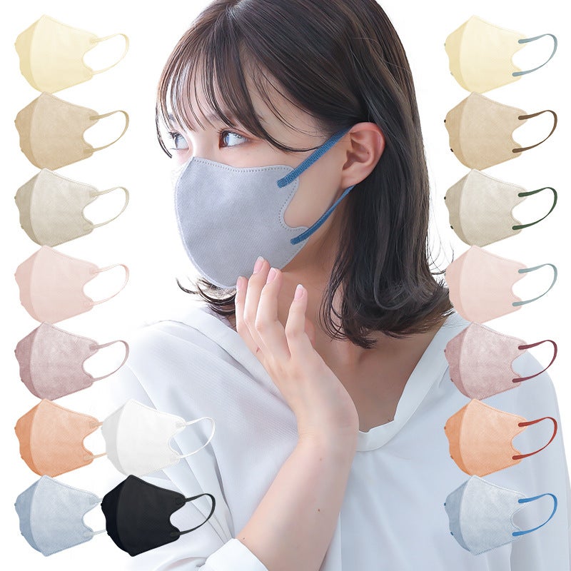 Mask For Women With Good Looks 3D Stereo Disposable Stereo Colorfulful Banana Same Style Sun Protection Breathable Dopamine Colorful Mask - Image 2