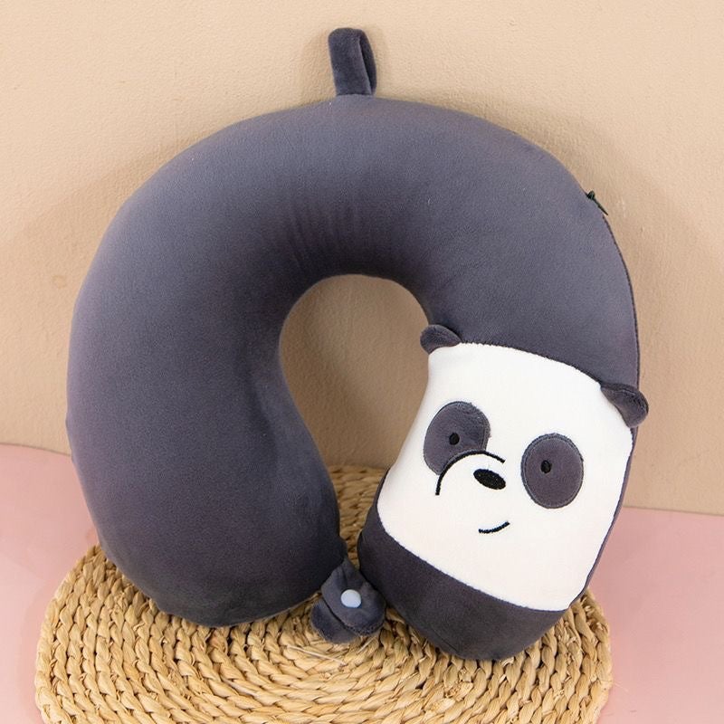 Cartoon Animal U-shaped Pillow Acura U-shaped Pillow Slow Rebound Memory Foam Neck Pillow Car Travel Nap Pillow Panda 