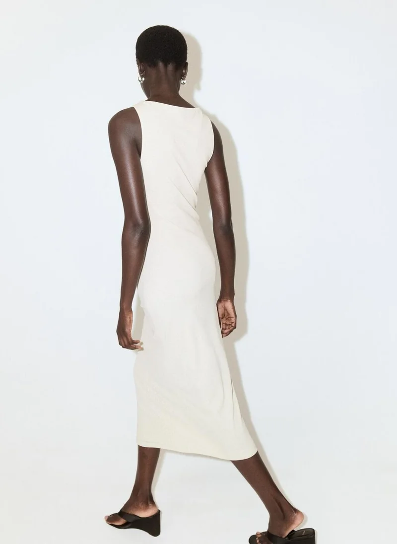 مانجو Fitted dress with draped waist