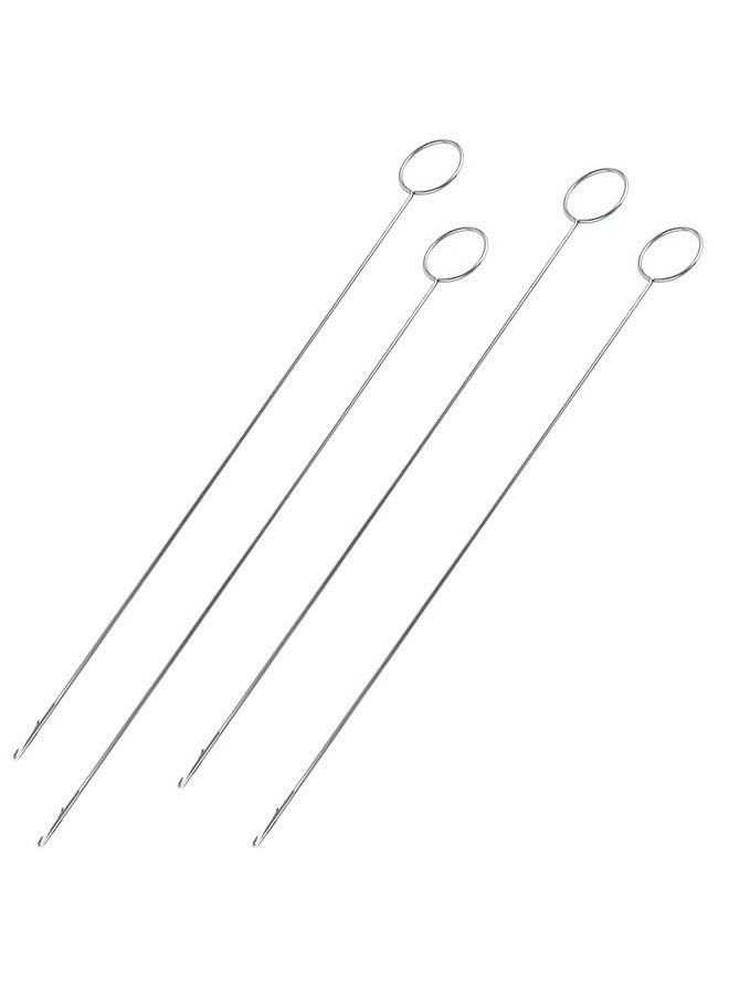 yuntop 4 Pcs Sewing Loop Turner Hook Needle Hook With Latch Tongue Crochet Tool For Fabric Belts Strips Tube Straps Diy Accessories  - Image 1