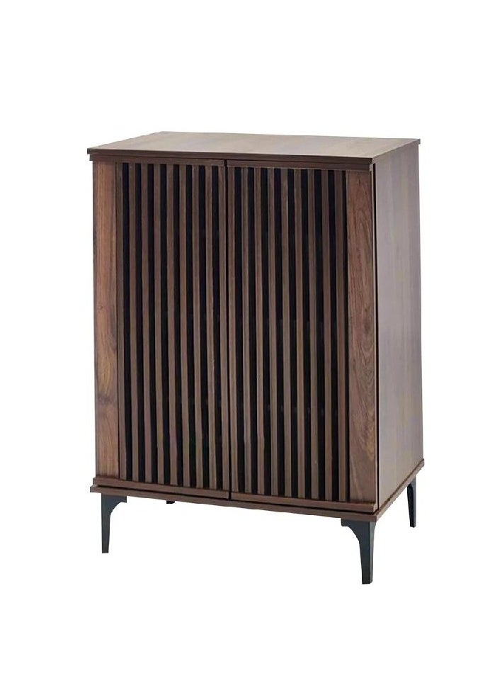 alimforyou - Brown wooden shoe rack designed with the latest modern styles, providing you with ample space to organize your shoes in an elegant and practical way. Size: 99*70*40 cm - Image 1