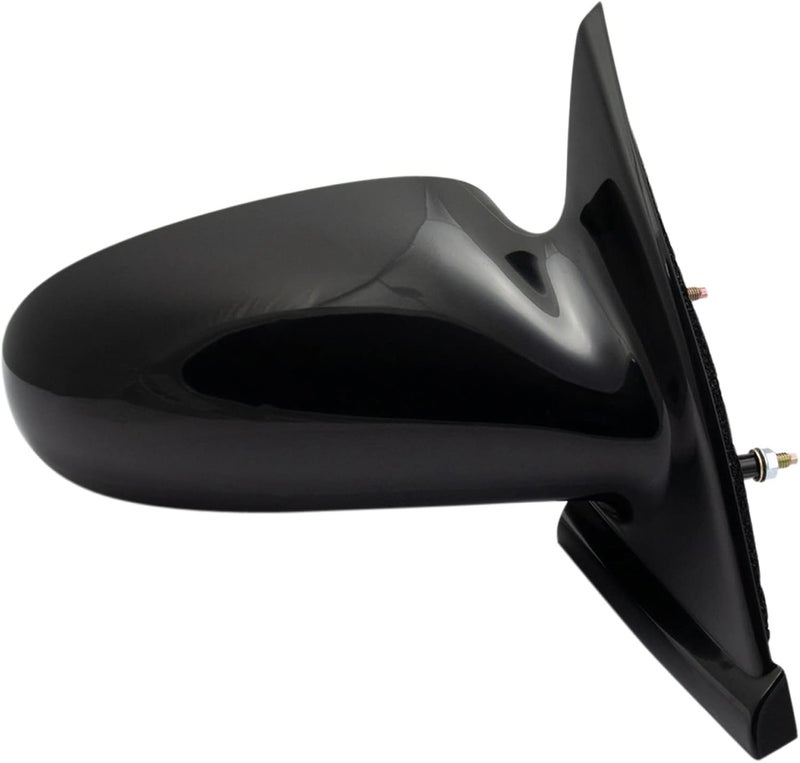 TRQ Passenger Side Manual Mirror - Paint to Match Smooth Black for Saturn SL SL1 SL2 SW2 SW1 (1996-2002) - Image 3