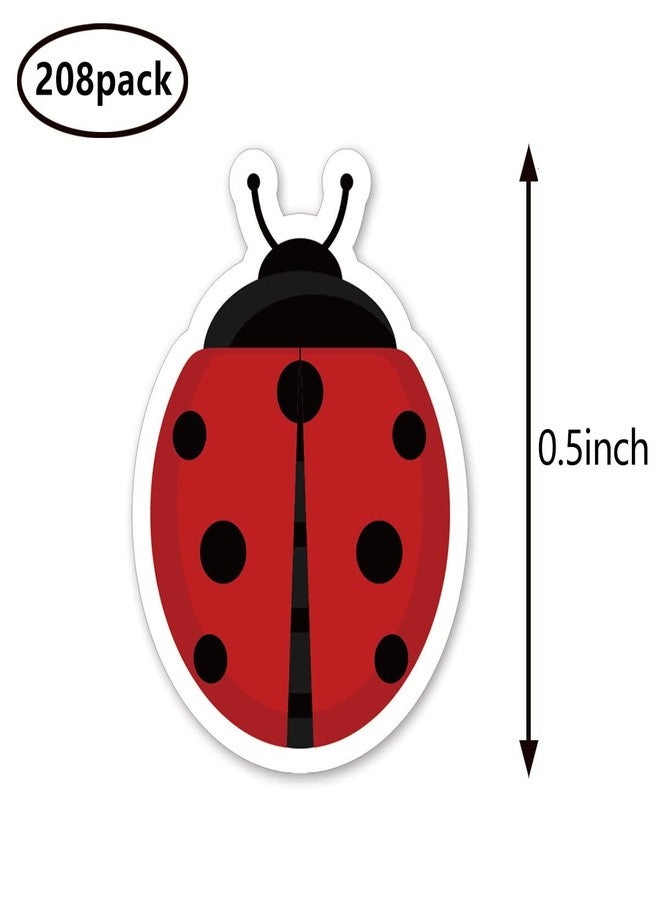GUVSPTI Ladybug Planner Stickers, 0.5in Scrapbooking Kids DIY Calendar Crafting 208-Pack - Image 2