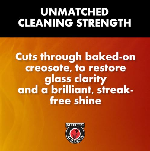 MEECO'S RED DEVIL 701 Wood Stove Glass Cleaner - Removes Creosote, Soot & Smoke from Wood, Pellet, Coal Stoves & Fireplace Inserts (2 Pack, 16 fl oz Each) - Made in the USA - Image 4