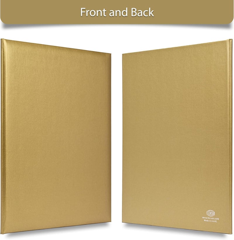 FIS A4 Certificate Folder with Golden Padded Cover and Corner Holder - Image 2