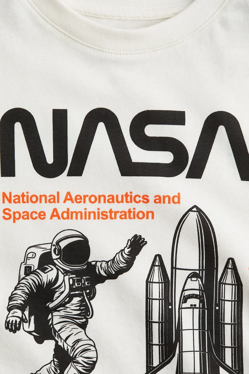 H&M Motif-detail cotton T-shirt