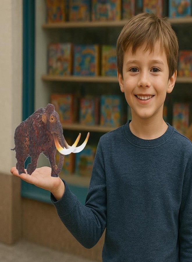 Higherbros Prehistoric Animal Figure Mammoth - 9 Inch Realistic PVC Toy, Educational Ancient Wildlife Collectible Model - Image 5