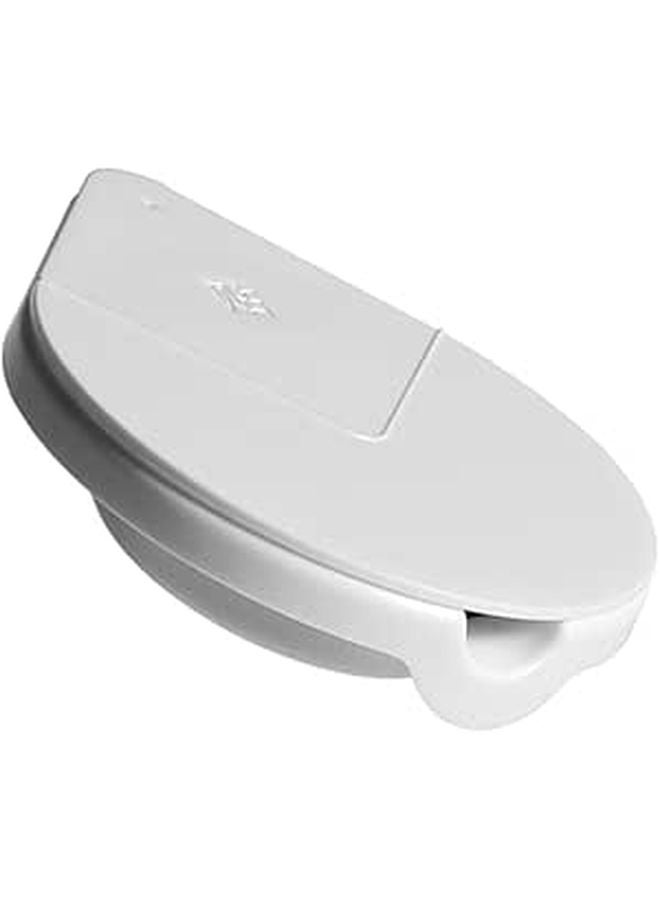 Rotatable Self Adhesive Hidden Ashtray Stainless Steel Windproof Cover Indoor Desk Use - Image 1