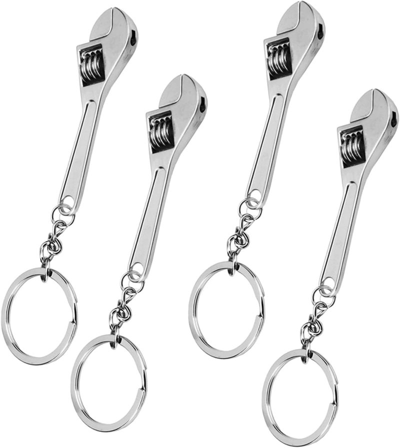 Home Key Ring Metal Keychain Creative Car Key Chain Small Wrench Keyring - Image 1