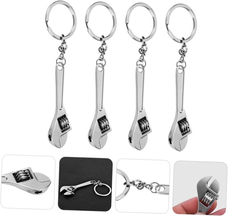 Home Key Ring Metal Keychain Creative Car Key Chain Small Wrench Keyring - Image 4
