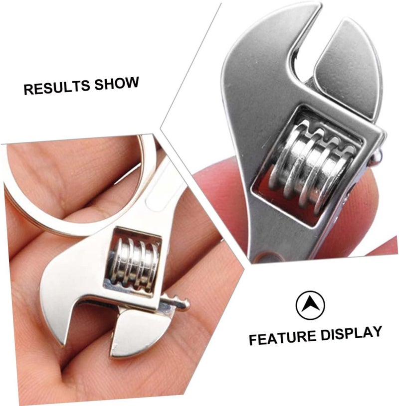 Home Key Ring Metal Keychain Creative Car Key Chain Small Wrench Keyring - Image 3