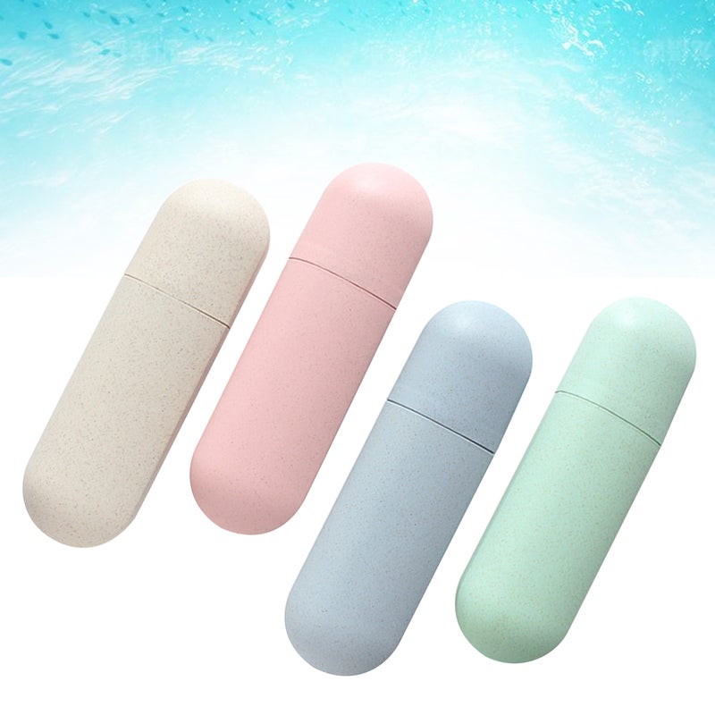 4pcs Portable Toothbrush Cases Toothbrush Containers Toothbrush Storage Boxes Toothbrush Cases for Outdoor Travel - Image 3