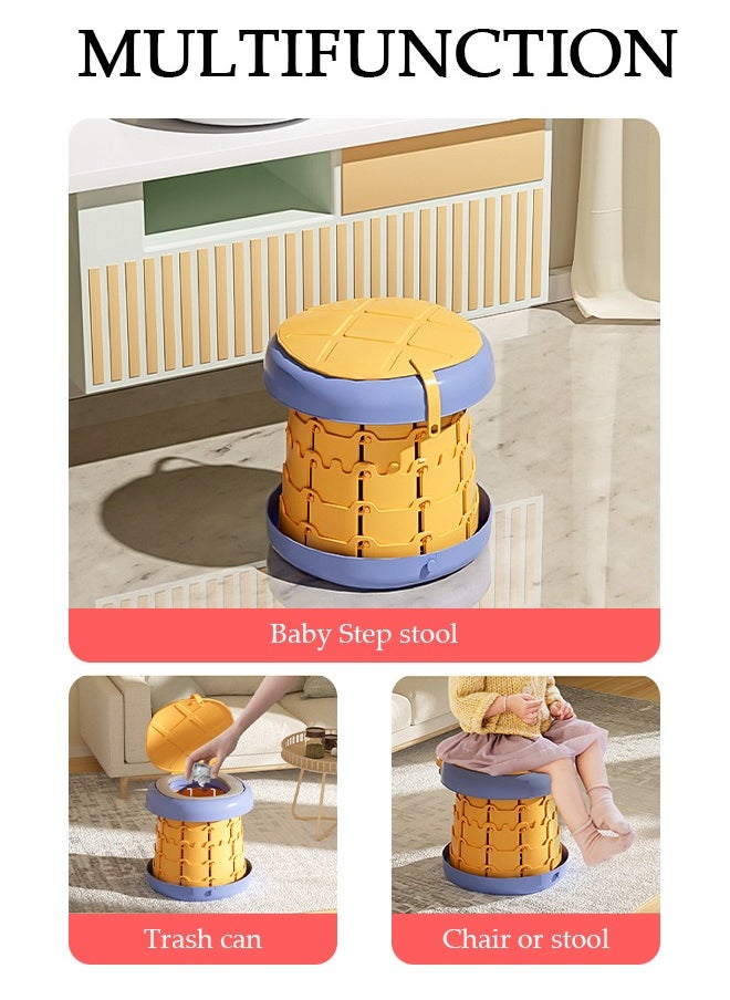 DUNISO Folding Potty Training Toilet for Kids, Folding Car potty with Storage Bags, Travel Potty Chair for Kids, Portable Toilet for Camping Outdoor and Indoor  - Image 3