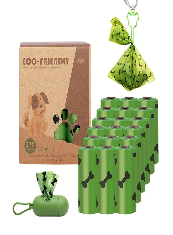 TERUIPE Scented Dog Poop Bag 270 Counts 18 Rolls 9x13 Inches Dog Waste Bags, Extra Thick and Strong Poop Bags for Dogs,Large Pet Waste Bags for Doggy - Image 1