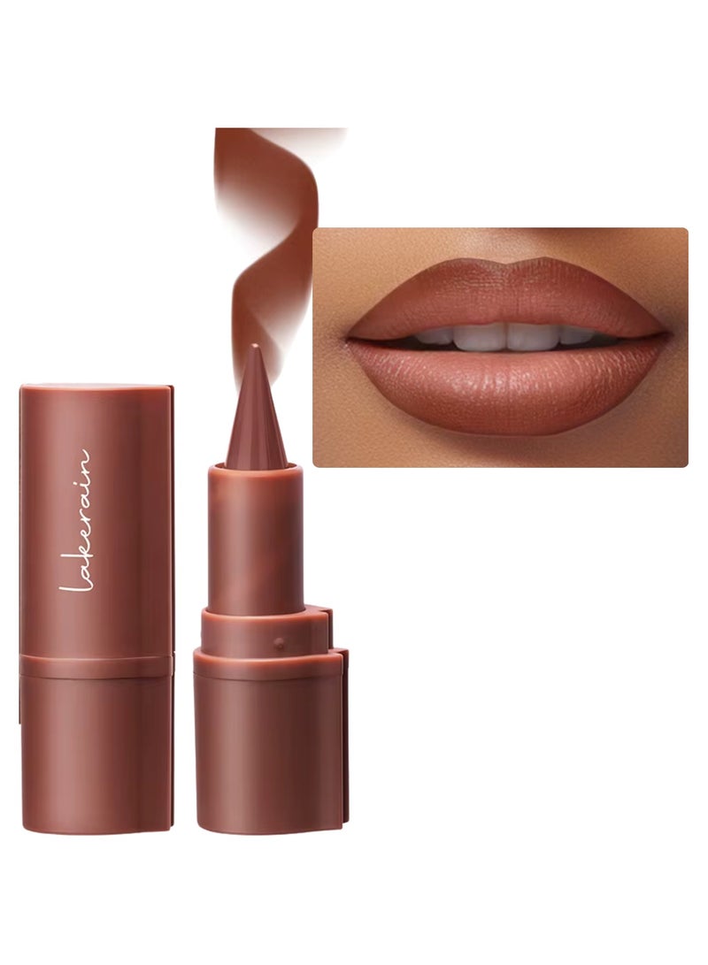 lakerain Liner Lipstick Pencil Matte Waterproof Long Lasting Lipstick Lips Contour Makeup Lip Liner Lipsticks, One Stroke Define Lip Liner Non Drying Easy Color Lip Liner Lipstick Toffee 3g 04 - Image 1