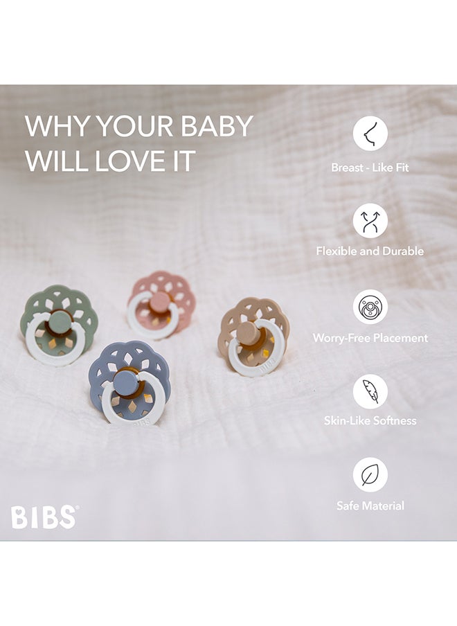 BIBS - عبوة من 2 أحمر خدود بوهيم لاتكس S1 توهج وفانيليا جلو - Image 1